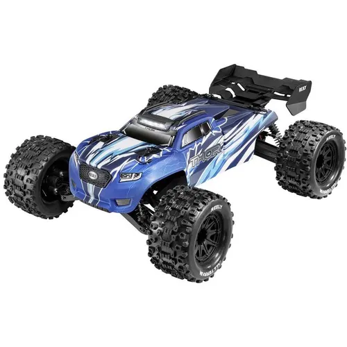 Reely Thor Blau Brushed 1:10 RC Monstertruck - 4WD Elektro Modellauto, leistungsstarker 550er Motor und wasserdichtes Servo für ultimative Fahrspaß