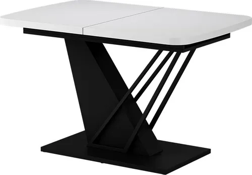 Vicco Esstisch Fenaro, 120-160 cm ausziehbar in Weiß/Schwarz