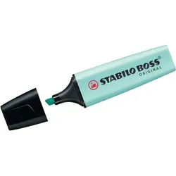 STABILO Textmarker Boss Original Pastel zartes Türkis Packung mit 10 Stück