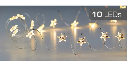 LED Lichterkette 10 LED Stern Cepewa