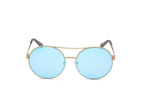 Guess Unisex-Erwachsene GU7559 28X 60 Sonnenbrille, Gold (Oro Rosa Lucido/Blu Specchiato)