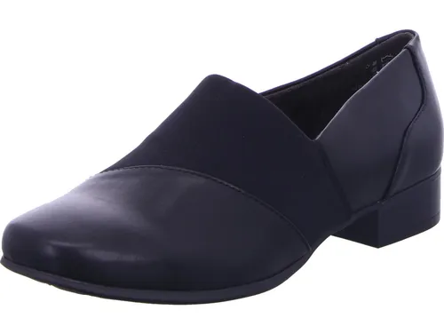 Jana Damen Slipper mit Blockabsatz Vegan, Schwarz (Black), 41 EU - Slipper & Mokassins für Damen, 100% vegan und ideal für breite Füße, bieten hohen Tragekomfort und ein stilvolles Design für jeden Anlass.