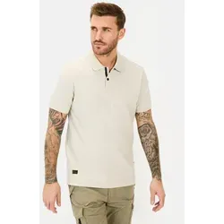 camel active Poloshirt aus einem Baumwollmix Kurzarm Polo Shirts_Poloshirt beige|grün XXL (60)