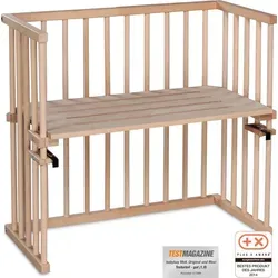 babybay Mini Beistellbett, natur unbehandelt von babybay
