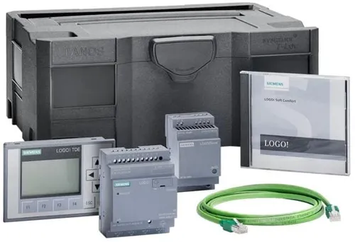 Produktbild Siemens 6ED1057-4BA11-0AA0 LOGO! TD Starter-Kit 12/24 V8.4 mit LOGO! TD, LOGO! 12/24RCEo, LOGO! SOFT Comfort, Stromversorgung, Schraubendreher im Systainer