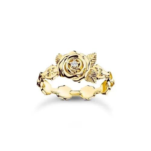 THOMAS SABO Fingerring Roses Romance in gold von THOMAS SABO