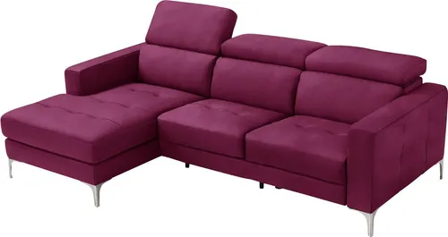 Egoitaliano Ecksofa Matt, erstklassiger Sitzkomfort, aufwendige Detailverarbeitung, L-Form, mit verstellbaren Kopfteilen zum Relaxen