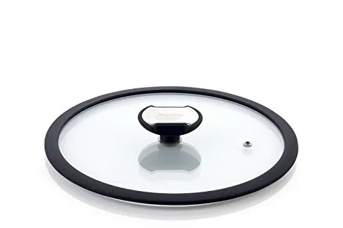 Berndes Topfdeckel Balance 20 cm - Zubehör für Töpfe & Pfannen, hitzebeständiger Glasdeckel mit Silikonring für perfekte Sicht auf das Kochgeschehen.