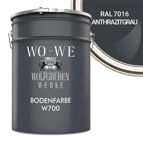 WO-WE W700 Bodenversiegelung - Seidenglänzende Betonfarbe - Hochbelastbare Bodenbeschichtung in seidenglänzend, ideal für Innen und Außen. Strapazierfähig, leicht zu reinigen und wasserbasiert, perfekt für Beton, Metall und Holz.