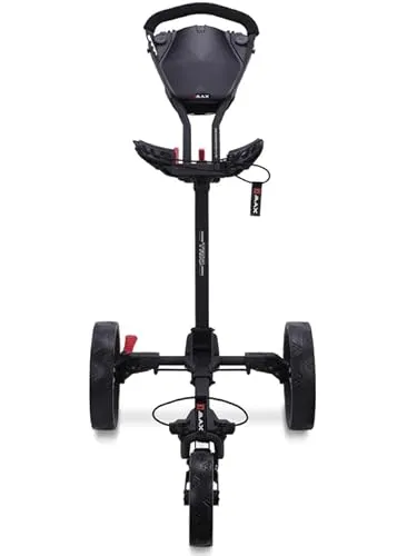 Big Max Blade Trio 3-Rad Golftrolley Ultra flach 2023 (schwarz) - Zieh-Golfcarts mit speziellem Faltmechanismus für schnellen Auf- und Abbau. Stabil und leicht, ideal für Reisen - nur 6,7 kg!