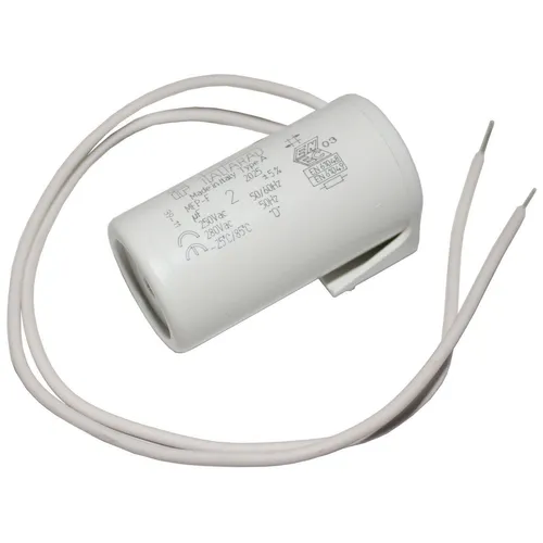 Produktbild Kondensator 2µF 280V 28x50mm Kabel 25cm Italfarad 2uF