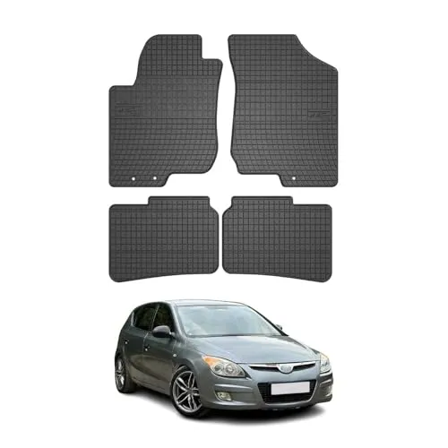 OMAC Gummi Fußmatten für Hyundai i30 2007-2012 - 4tlg - Fahrzeugspezifische Gummi-Fußmatten für Hyundai i30 (2007-2012) bieten perfekten Sitz. Leicht zu reinigen, wasserdicht und rutschfest für mehr Sicherheit im Alltag.