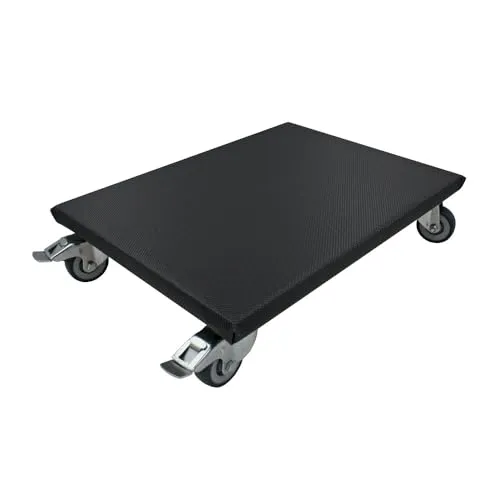 Transportroller 30x40cm 150kg mit Bremse in grau von Stricker-Rollen