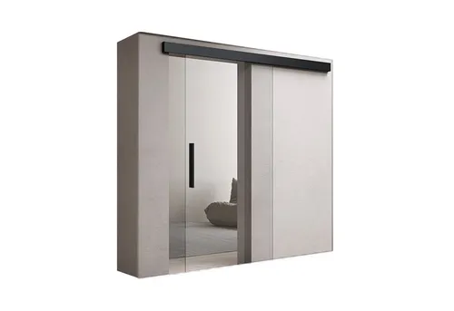 doporro Glasschiebetür Schwarz mit Softclose-Automatik - Schiebetür aus 8mm ESG-Sicherheitsglas mit Softclose-Mechanismus, ideal für platzsparende Raumlösungen und optimales Licht