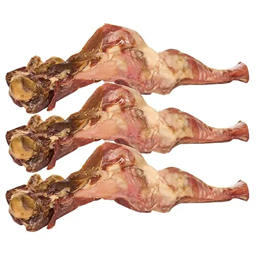 Schecker Kauknochen - Italienischer Schinkenknochen XXL je Mind. 600g ca. 40-50cm - Edelschinken Knochen mit viel Fleisch