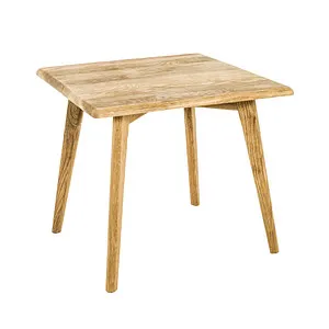 Haku-Möbel Beistelltisch 18384, Oakland 7, Massivholz in Eiche - Mehrzwecktisch aus hochwertigem, geöltem Eichenholz, quadratisch mit kompakten Maßen von 45 x 45 x 45 cm – ideal für jedes Zuhause.