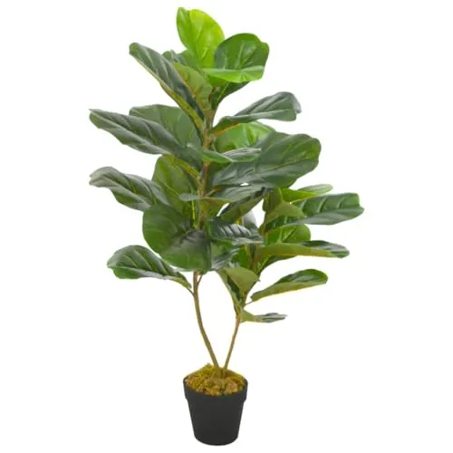 Mega-Shop XL Feigenbaum | Ficus carica | Künstliche Dekopflanze - Künstlicher Feigenbaum, 45 cm hoch, ideal zur stilvollen Raumdekoration und pflegeleicht für jedes Zuhause.