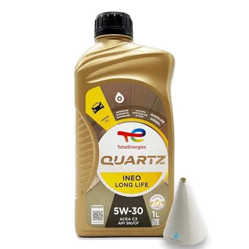 L Total Quartz Ineo Longlife 5W-30 | passend für | VW 504 00 | VW507 00 | MB 229.51 | BMW LONGLIFE-04 | PORSCHE C30 | 1 Liter | Motoröl | Motorenöl | mit Trichter 1