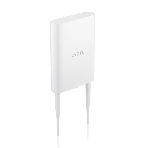 ZYXEL True WiFi 6 AX1800 Outdoor-AP - Superschnelles Dual Band WLAN, wetterfest nach IP55 und einfach zu installieren mit PoE-Injektor