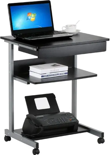 Produktbild Schreibtisch Computertisch mit 4 Rollen