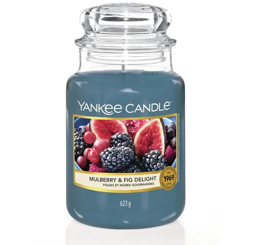 Yankee Candle Mulberry & Fig Delight 623 g in blau von Yankee Candle