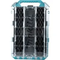 MAKTRAK Organizer flach M - Transport Box für Werkzeuge mit transparentem Deckel, aus robustem Copolymer Kunststoff und 8,14 Liter Volumen für optimale Übersicht und Schutz.