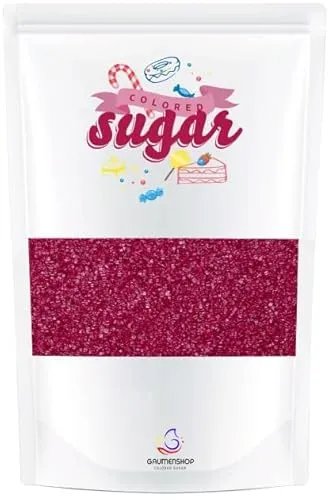 Bunter Zucker Rot Weihnachtsrot 100g Dekorzucker
