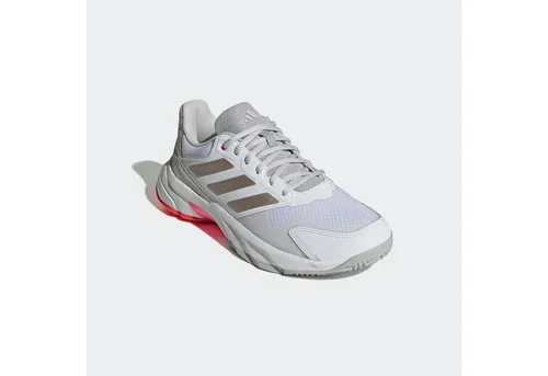 ADIDAS Damen Tennisoutdoorschuhe Courtjam Control 3 - Tennisschuhe mit abriebfestem Adituff Zehenbereich für maximale Strapazierfähigkeit und optimaler Luftzirkulation durch Mesh-Obermaterial. Ideal für kontrollierte Aktionen und schnelle Bewegungen auf dem Court.