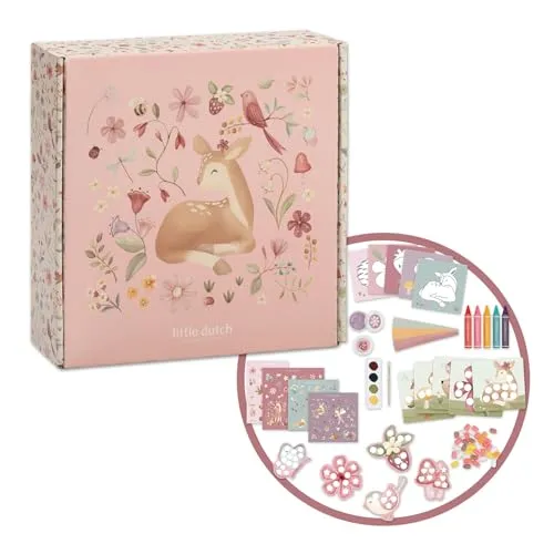 Little Dutch Bastelset Kreativitätsbox XL zum Malen, Kleben und Gestalten für Kinder - Fairy Garden