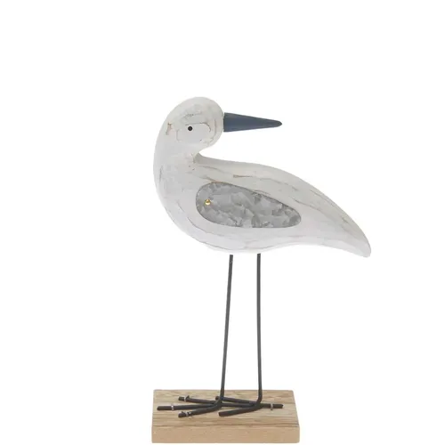 Holz Aufsteller Möwe, mit Metall-Flügeln, Weiß, 21 x 17 x 5 cm | Deutsch (2024)