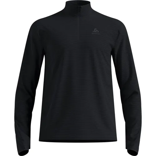 Odlo Mid Layer 1/2 Zip Essential Thermal - Laufshirt XXL schwarz - Atmungsaktives Laufshirt in Schwarz, Größe XXL, mit halblangem Front-RV und Stretch für optimalen Komfort beim Roadrunning. Ideal für Ski und Outdoor-Aktivitäten.