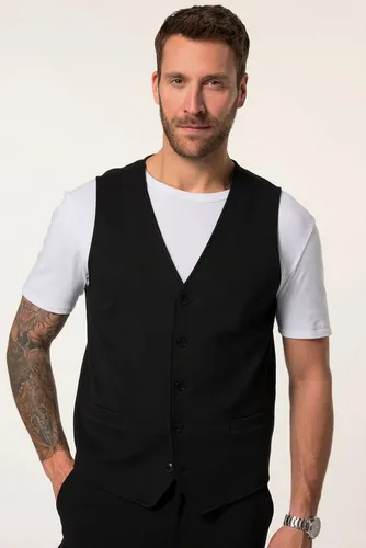 JP 1880 Herren Jerseyweste NEW YORK in Übergrößen L-8XL - Elegante Jerseyweste in Schwarz für Herren bis 8XL. Mit FLEXNAMIC®-Technologie für optimale Bewegungsfreiheit und zwei praktischen Taschen.