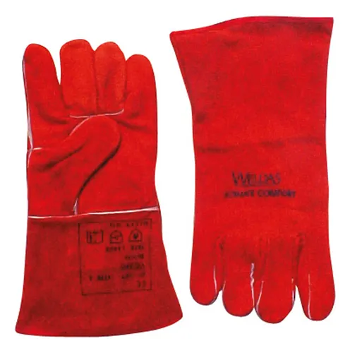Weldas Schweißerhandschuh rot Größe L 1Paar - 10-2101L