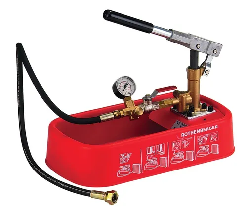 Rothenberger RP30 Prüfpumpe manuell 0 - 30 bar - Sonstige Handwerkzeuge, präzise Druckprüfung bis 30 bar, ideal für Installateure und Wartungsarbeiten.