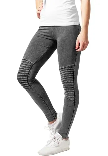 Urban Classics Damen Leggings Denim Jersey, Darkgrey, S, TB1056-00094-0051
