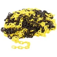 Perel Absperrkette 25 m, Rot/Weiß in blau von Perel