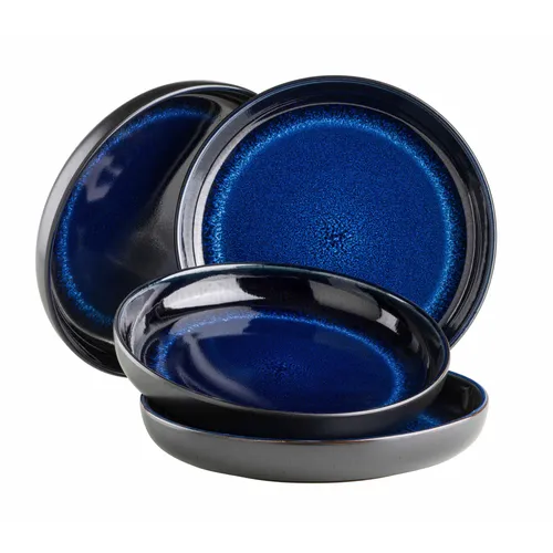 Mäser Niara 24 cm Teller Set (4 Stück) - Elegantes 4-teiliges Set aus 24 cm großen Tellern, perfekt für stilvolle Tischgedecke und besondere Anlässe.