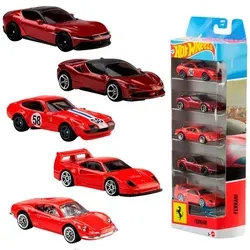 Hot Wheels Basics Ferrari 1:64 5-Pack von Hot Wheels