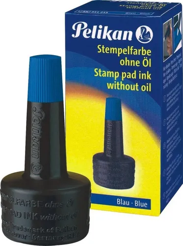 Pelikan Stempel Stempelfarbe ohne Öl blau (10 Stück)