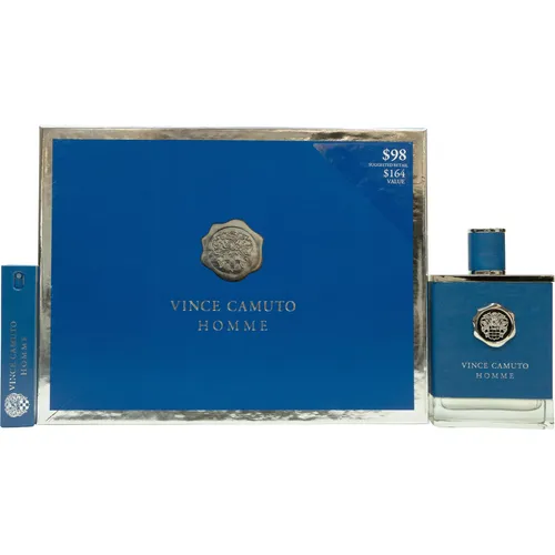 Vince Camuto Eau de Toilette Homme Geschenkset 200ml + 15ml - Elegantes Geschenkset mit 200ml Eau de Toilette und praktischen 15ml für unterwegs. Ideal für den modernen Mann, der Stil und Klasse schätzt.