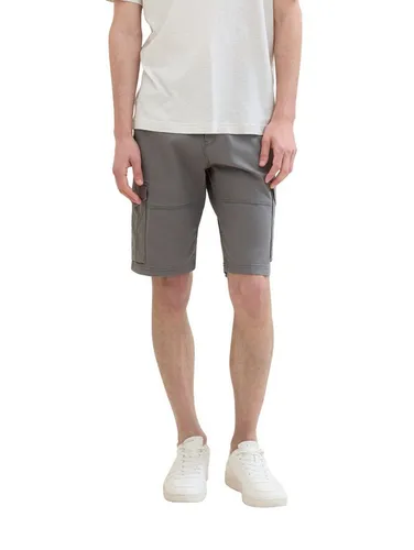 TOM TAILOR Bermudas Sommerhose grau 29 - Shorts aus 97% Baumwolle, atmungsaktiv und elastisch, ideal für warme Tage. Pflegeleicht und im casual Stil, perfekt für Freizeitaktivitäten.