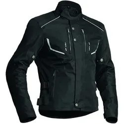 Lindstrands Halden wasserdichte Damen Motorrad Textiljacke, schwarz, Größe 44 - Motorradjacke für Damen, atmungsaktiv und wasserdicht mit Dryway Funktionsmembran und herausnehmbarem Thermofutter für optimalen Komfort.