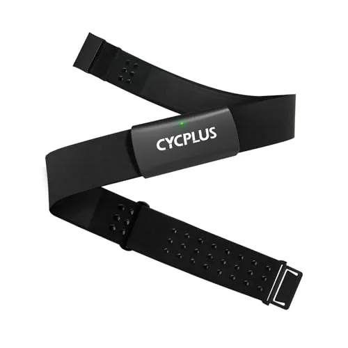 CYCPLUS H2Pro Brustgurt Herzfrequenzmesser, Bluetooth & ANT+ HR-Sensor mit 500h Batterielaufzeit, IPX7 Wasserdicht & Staubdicht, Kompatibel mit Strava/CYCPLUS App