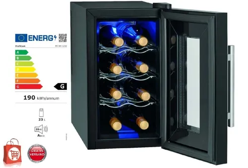 ProfiCook PC-WK 1232 Glastürkühlschrank