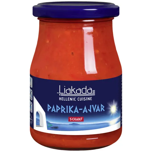 Liakada Paprika-Ajvar scharf 330g Glas