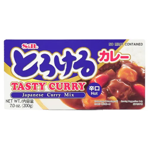 S&B Japan Curry Paste scharf Torokeru Curry Hot 200g Japanese Curry Mix