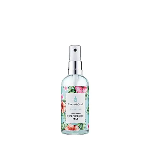 Flora and Curl Soothe Me Coconut Mint Scalp Refresh Mist 100ml - Haarstyling-Produkte, beruhigender Kopfhaut-Nebel mit erfrischender Kokosnuss-Minze, spendet sofortige Feuchtigkeit und lindert gereizte Kopfhaut.