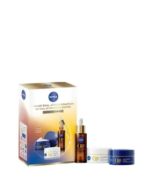 NIVEA Q10 Anti-Falten Power Tag LSF15 & Nacht Serum Gesichtspflegeset - Gesichtspflegeset für strahlende Haut mit Q10, schützt vor Falten und bietet intensive Feuchtigkeit für ein jugendliches Hautbild.