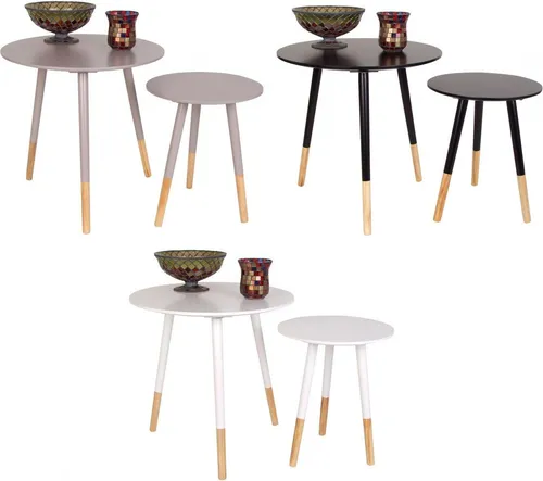 Beistelltische 2er-Set Holz – Moderner Couchtisch für Ihr Wohnzimmer