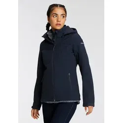 ICEPEAK Damen Softshell-Jacke BRENHAM, dunkelblau, Größe 44 von Icepeak